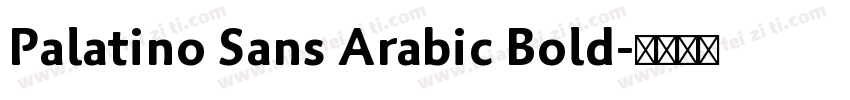 Palatino Sans Arabic Bold字体转换